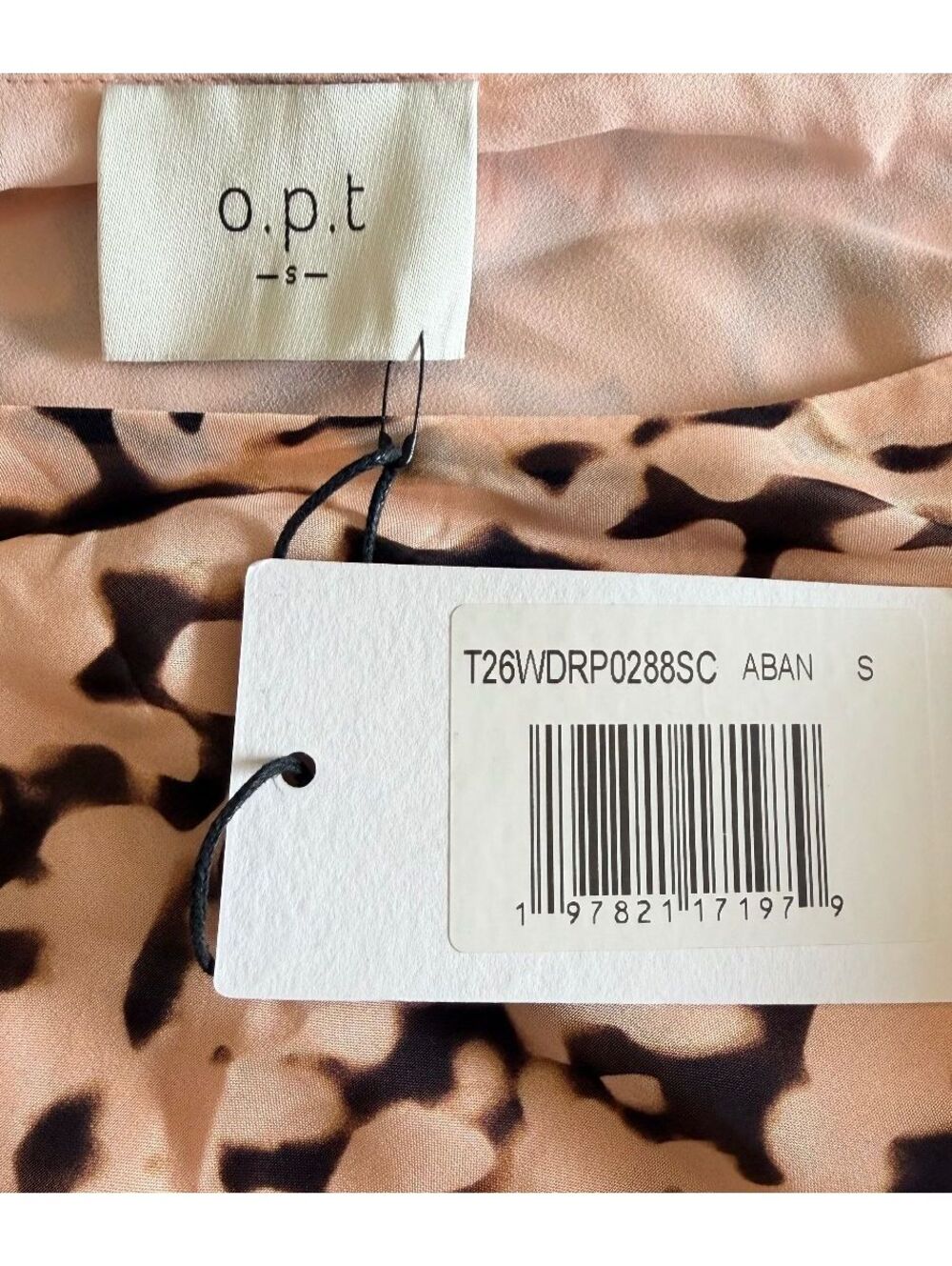 NWT O.P.T by Few Moda Leonor Silk Elegant Maxi Dress Abstract Animal Size Small - Picture 8 of 8